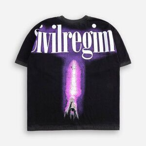 Star Wars Concrete Purple Crystal 199X Oversized Tee in Vintage Black